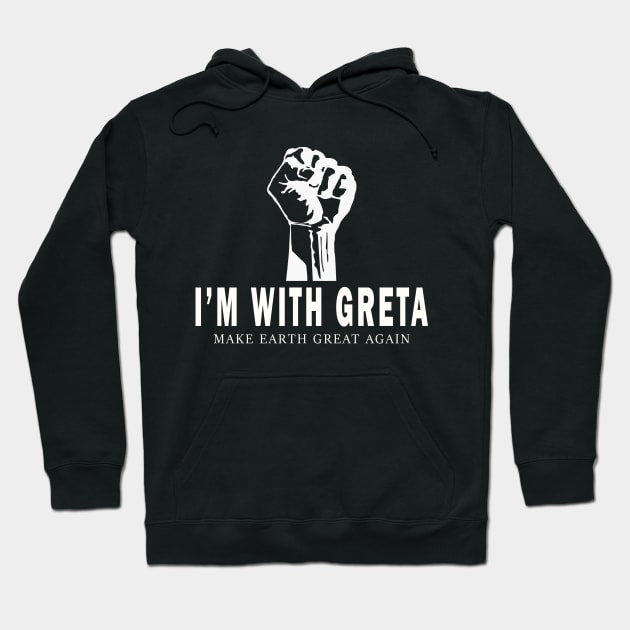 I'm with greta Hoodie by Moe99